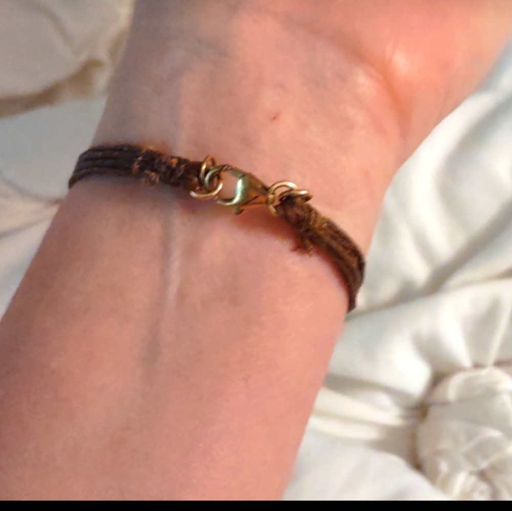 Karma Infinity leather bracelet - Picture 4 of 4
